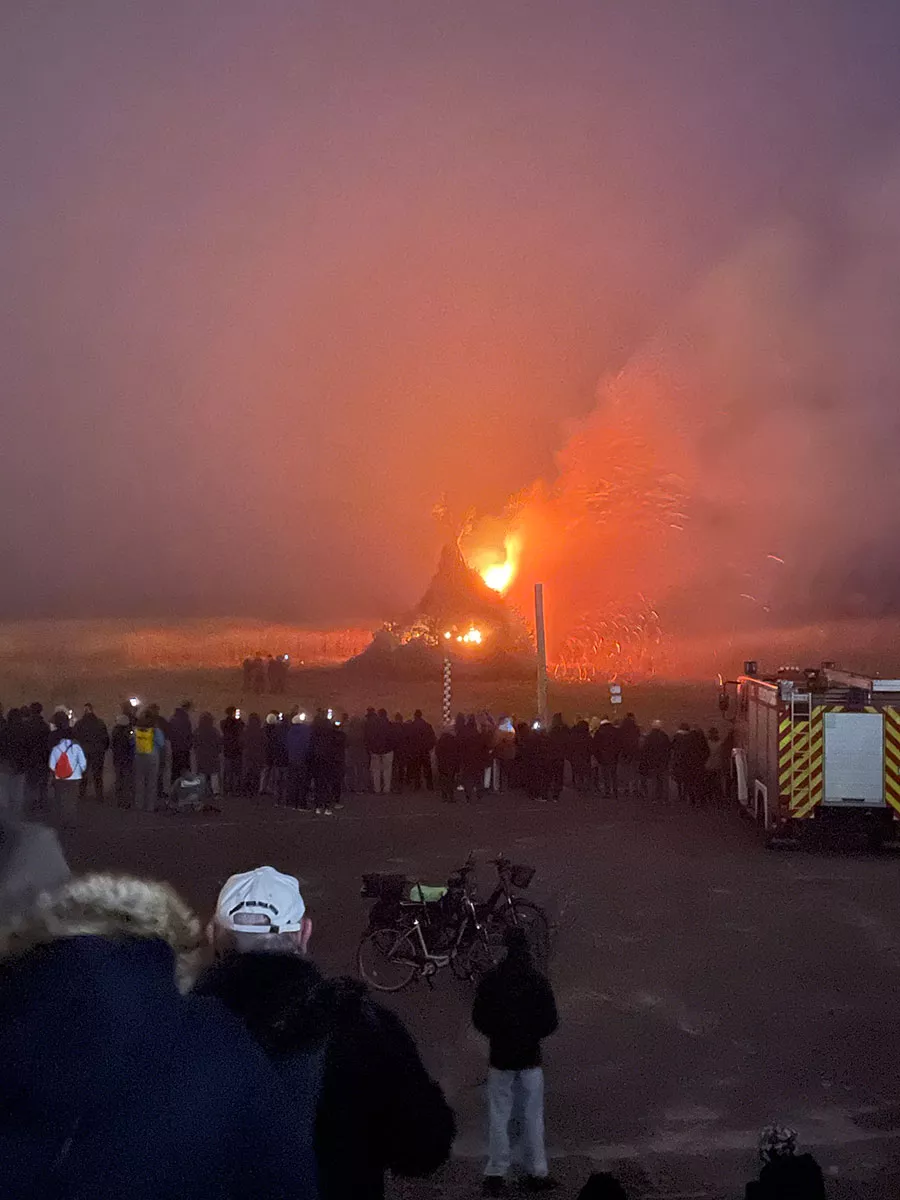 Eiderstedt – Biikebrennen in SPO, traditionelle Winterfeier an der Nordsee